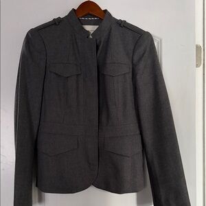 Banana Republic Charcoal Wool Blazer